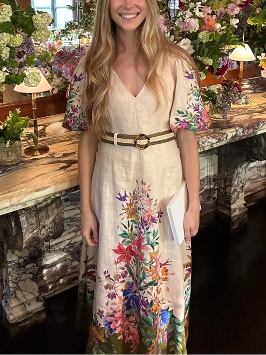 Zimmermann Dresses & Skirts - Zimmerman tropical linen midi dress
